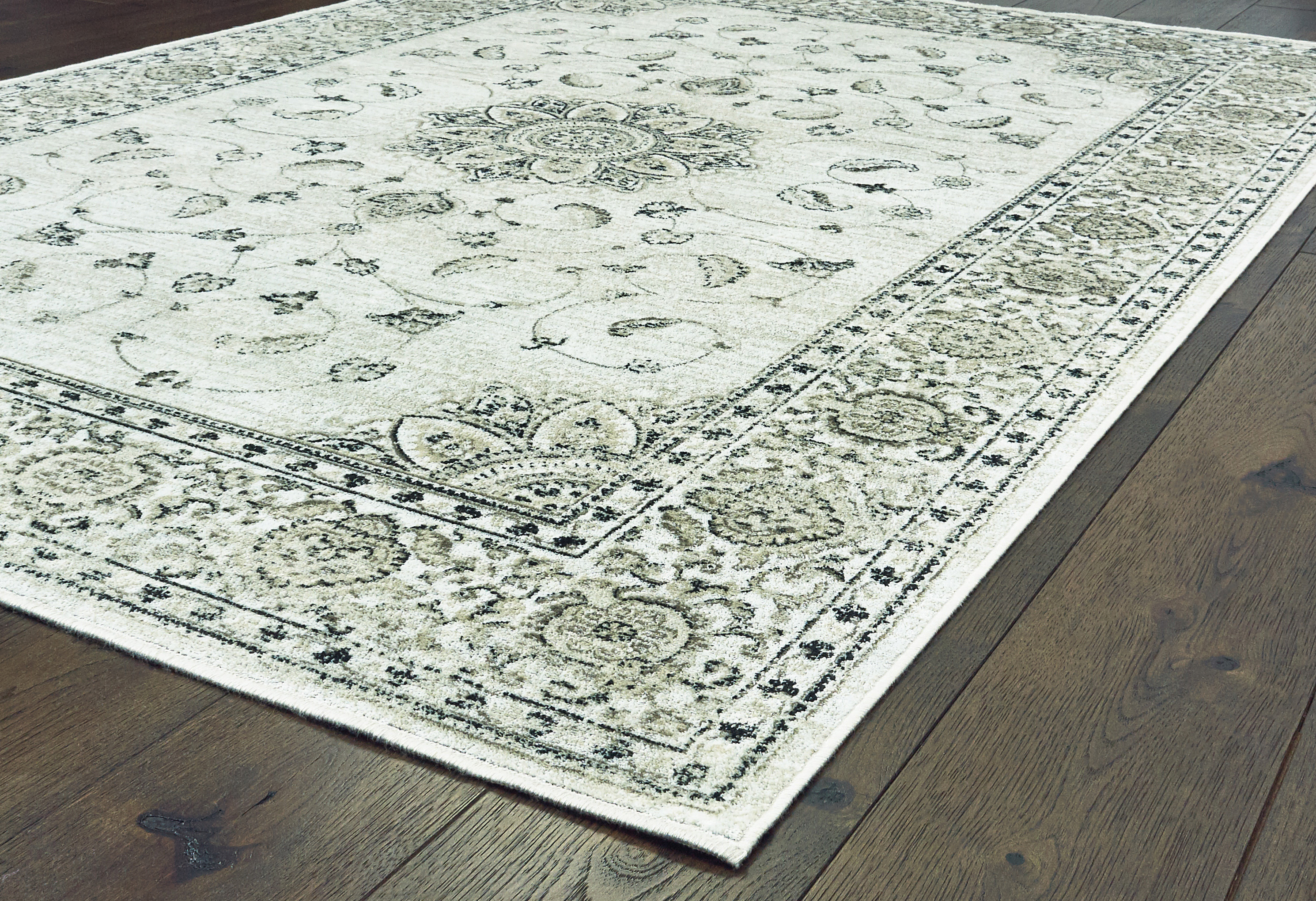 United Weavers Bedivere Allure Oriental Sand Woven Viscose Area Rug or Runner