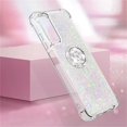 thumbnail image 6 of Glitter Clear Sparkly Bling Case for Samsung Galaxy A05s, Flowing Liquid Quicksand Cover with Diamond Ring Holder Case for Samsung Galaxy A05s  Colorful, 6 of 7