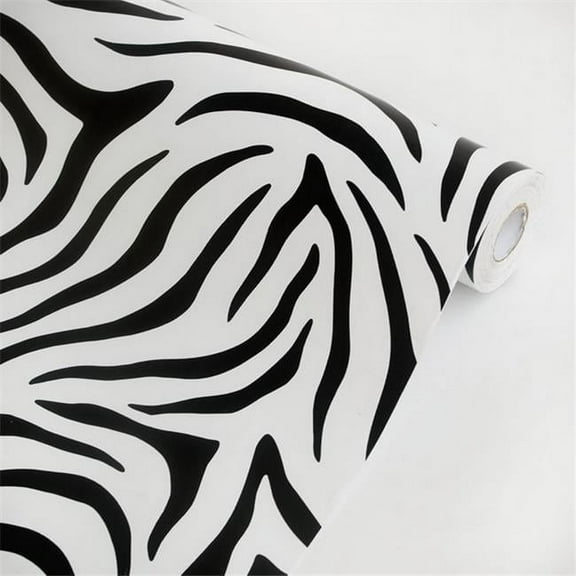 p1111-ROLL Animal Zebra - Self-Adhesive Wallpaper Home Decor Roll  Multicolor