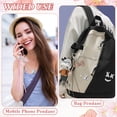 thumbnail image 5 of Uxcell Leather Bow Keychain, 9.8 Inch PU Cute Bow Heart Key Chain Pendant Charm with Braided Strap for Phone Case Car Key Handbags Purses Decorations, Pink, 5 of 6