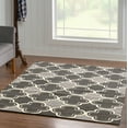 thumbnail image 3 of Claremont Quatrefoil Grey/Grey Rug, Multiple Sizes, 3 of 5