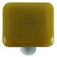 thumbnail image 1 of Chartreuse Bouton de Cabinet en Verre Carré - Poteau en Aluminium, 1 of 1