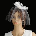 thumbnail image 2 of Sombrero De Mujer Fascinator Pinza De cabellero Sombrero De Pastillero Para Boda Cóctel Nupcial Colco Fascinador de sombrero de malla, 2 of 7