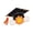 White, variant on Fashionable Doctorate Hat Pin Craft Of Sturdy Alloy Metal For Students And Graduates