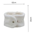 thumbnail image 2 of Xunlbb Clearance & more savings Winter Scarf for Women Women's Winter Solid Color Button Scarf With Warmth And Plush Protection Thick Neck Gaiters on Clearance, 2 of 5