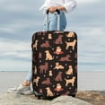 thumbnail image 5 of Salouo Labrador Retriever Dog Pattern Travel Dust-proof Suitcase Cover, Softside Suitcase Protector Luggage Cover Protector for 18-32inch ,Not Included Suitcase, 5 of 8