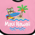 thumbnail image 4 of Inktastic Maui Hawaii Cute Vacation Boys or Girls Baby Bib, 4 of 4