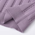 thumbnail image 5 of KPOPLK Fall Unisex Sweater Vest Boy and Girl Cable Knit Cotton Vest Kids Uniform Vest for Little Big Childrens Teenage Size 3-4 Years,Purple, 5 of 7
