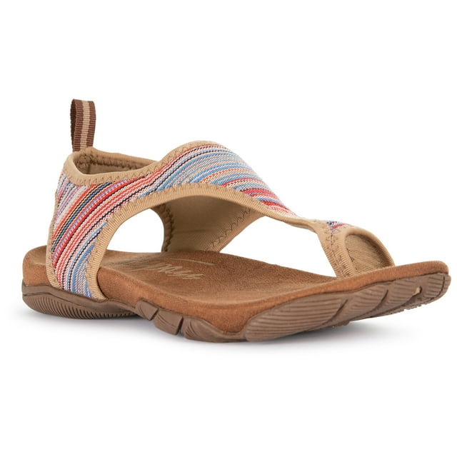 Trespass Womens Walking Sandals Beachie - Toe Post Woven Textile Upper, Cushioned Footbed, Durable Traction Outsole, Textile Lining
