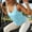 Blue, variant on Workout Tank Tops for Women Cross Open Back Athletic Sleeveless Loose Fit Muscle Tee Shirts Summer Runing Gym Yoga Top