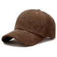 thumbnail image 6 of Corduroy Baseball Cap - Stylish Sunshade for Men/Women, Adjustable Strap, Soft Corduroy Texture, 6 of 6