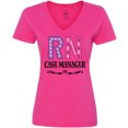 thumbnail image 3 of Inktastic RN Case Manager Nurse Women's V-Neck T-Shirt, 3 of 5