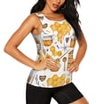 thumbnail image 2 of Balery Honey Bee Set Camiseta sin mangas estampada ligera para mujer, tops de entrenamiento sin mangas, camisetas de yoga transpirables de secado rápido.-Small, 2 of 7