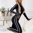 thumbnail image 2 of Women's Long Sleeve Zip Front Bodycon Jumpsuit Athletic Slim Fit Tracksuit, 2 of 7