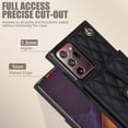 thumbnail image 2 of Case for Samsung Galaxy Note 20 Ultra, Crossbody Wristlet Case Wallet with RFID Blocking Card Slots KickStand Flip Folio PU Leather Magnetic Protective Cover Women for Galaxy Note 20 Ultra, Black, 2 of 9
