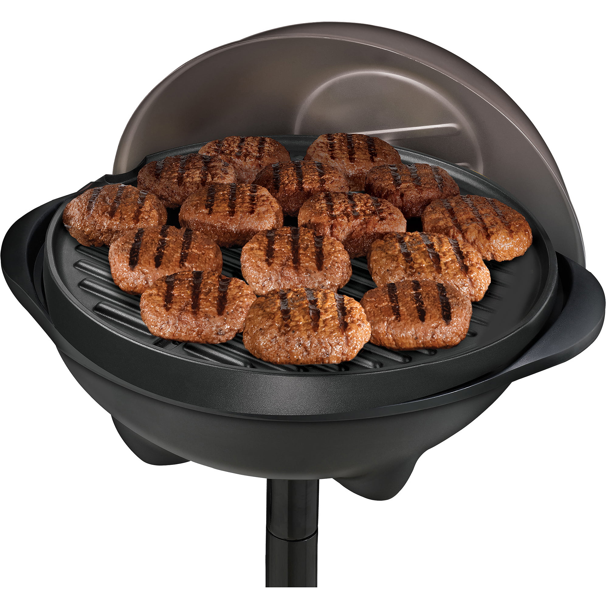 George Foreman GFO240S Indoor/Outdoor Electric Grill, 23.50 x  21.20 x 12.10, Silver: Home & Kitchen