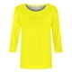 thumbnail image 5 of Blusas Umfun para mujer, cuello redondo liso, manga 3/4, blusa informal versátil, color amarillo, talla L, 5 of 5