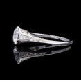 thumbnail image 2 of Silvago Jewel 1.8 Ct Brilliant Round Cut Diamond Rings - 14K White Gold Plated Solitaire Ring - Art Deco Christmas Special Gift for Her - Forever Diamond Ring for Women's - Proposal Delicate Rings, 2 of 6