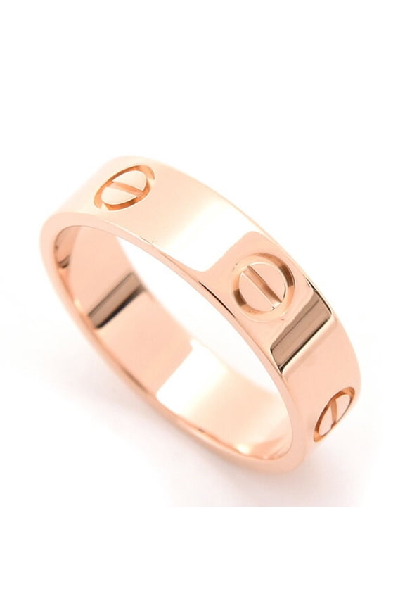Pre-Owned Cartier Men's Love Ring, Size 60/19.5, Pink Gold 750PG (Good)