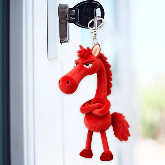 2026 Year of the Horse Pendant Bag, Soft Cloth Hanging Ornament for Chinese New Year Decor, Festive Gift for Family & Friends, Good Luck Decoration for Door, Wall, Window (5.51x5.51x2.36in)