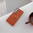 thumbnail image 3 of DEKKER For Samsung Galaxy S25 S24 Case Compatible with MagSafe PU + TPU Phone Back Cover - Orange, 3 of 5