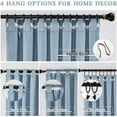 thumbnail image 4 of Back Tab Curtains 90 Inches Long for Bedroom 2 Panels Set Thermal Insulated Room Darkening Window Curtain Drapes/Panels for Living Room Boys Rod Pocket 50W x 90L Inch Dusty Stone Blue, 4 of 18