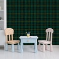 thumbnail image 5 of Peel and Stick Wallpaper Green Yellow Plaid Tartan Self Adhesive Removable Renter Friendly Contact Paper for Bedroom 24in x 118in, 5 of 8