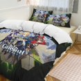 thumbnail image 2 of Genshin Impact 3-Piece Bedding Comforter Set Bed Cover Set Soft Warm Bedding for Bedroom, Home, Hotel 102"x90", 2 of 8