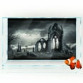 thumbnail image 2 of Aquarium Background Sticker - Ruins Arch Tombstone Tower HD Poster Decoration - for 5-60 Gallon Fish Tanks Terrarium, 2 of 5