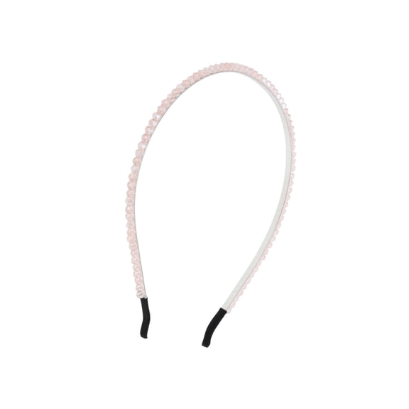 Vocoste Rhinestone Headband Faux Crystal Hair Hoop Hairband for Women Pink