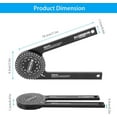 Miter Saw Protractor, 7'' Aluminum Alloy Angle Finder Measuring Tool