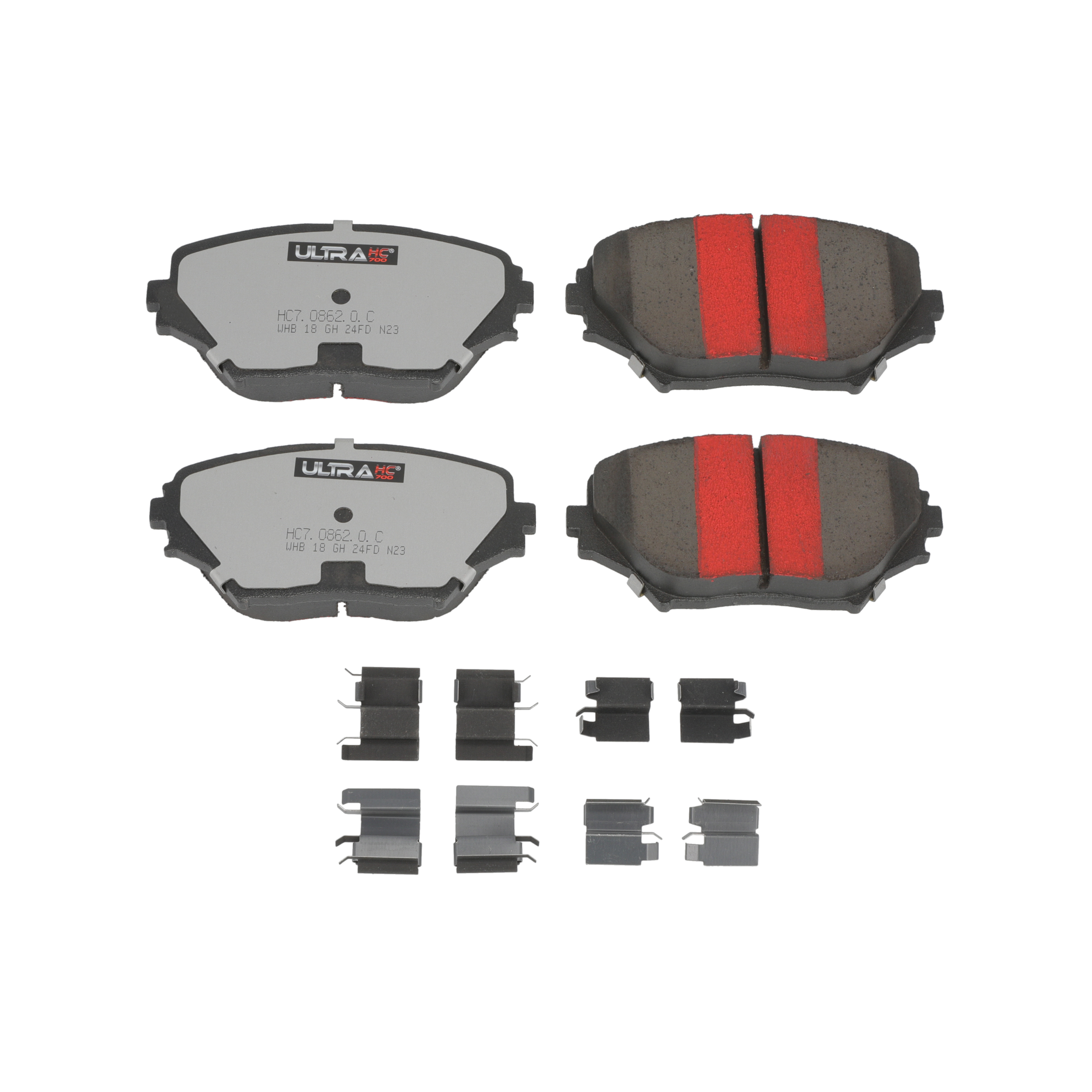 UltraHC 700 Brake Pad Set, Front HC7.0862.0.C, Toyota RAV4 2005-2001
