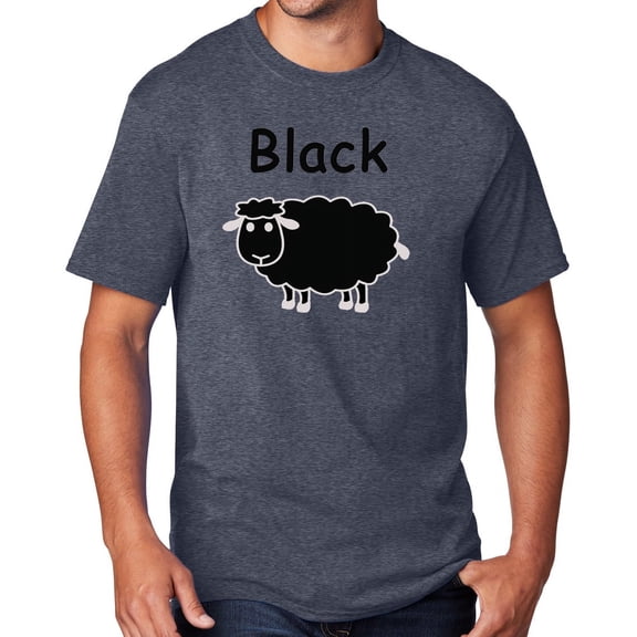 Men's Black Sheep of the Family T-shirt, Large Heather Navy Blue