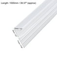thumbnail image 3 of Uxcell 0.43''x0.24''x39.37'' F-Type  Frameless Glass Door Sweep Bottom Side Seal Strip Plastic Clear 1pcs, 3 of 4