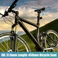 thumbnail image 2 of Unique Bargains 31.6x450mm Bike Seat Post Aluminum Alloy Bicycle Seatpost Saddle Pole Road Bike Seat Tube Mount Black, 2 of 6