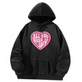 thumbnail image 3 of Sudaderas con capucha para mujer, sudadera negra de manga larga con cuello redondo para otoño, uso diario, trabajo XL Yuyangstore sudadera para mujer, 3 of 8