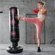 thumbnail image 4 of Saco de Boxeo Inflable Soporte de Perforación de Tren Equipo de Fitness (Negro 1.6m) Ehuebsd  Para estrenar, 4 of 7