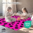 thumbnail image 4 of ODIKA 6'x9' Machine Washable Non-Slip Area Rug, Bubblegum Leopard Funky Spot Arrangement High Traffic Rug, Pink, 331486, 4 of 5