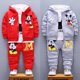 thumbnail image 2 of Nuevos productos de primavera y otoño, conjunto de ropa para niños, lindo abrigo con capucha de algodón de Mickey, camiseta y pantalones, conjunto de 3 uds, ropa deportiva informal para niños 12M Gao Jinjia LED, 2 of 2