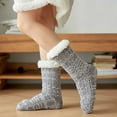 thumbnail image 2 of YYYTop Women's Warm Thick Winter Socks Super Soft Cozy Fuzzy Non Slip Christmas Socks Women Girls Fleece-Lined Slipper Socks with Grippers (Cotton), 2 of 2