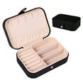 thumbnail image 1 of 1PCs Simple and Convenient Jewelry Storage Box Home Earrings Necklace Ring Jewelry Storage Jewelry - black, 1 of 5