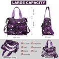 thumbnail image 4 of Bolsa YouUo para mujer, de nailon resistente al agua, color morado, 4 of 6