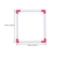 thumbnail image 3 of MasteelfCA 1Pc Square Embroidery Frame Portable Cross Stitch Frame for Embroidery Quilting Needlepoint Random Color (Post-assembly Inner Diameter 25x30cm/9.8x11.8inch), 3 of 7