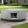 thumbnail image 4 of E-Western 30-Inch Propane Gas Fire Pit Table with 50000 BTU Round Concrete Firepit for Outside Patio Deck Garden Backyard Light Gray, 4 of 10