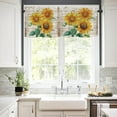 thumbnail image 5 of Btomtd Sunflower Window Valance Cottage Layout Curtain Decoration Curtain Rod Pocket Valance for Kitchen Living Room Bedroom, 17.71x53.93 inch, C, 5 of 5