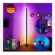 thumbnail image 4 of Lámpara de pie de esquina RGB Luminous Harmony con control por aplicación Bluetooth, brillo ajustable, micrófono sensible para sincronización de música, ideal para la decoración de salas de juegos, 4 of 5