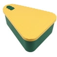 thumbnail image 3 of Caja de pizza de silicona de grado alimenticio, accesorio reutilizable para el hogar y la cocina, multiusos. L Amarillo Verde, 3 of 9