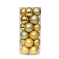 thumbnail image 5 of Hwkond 24pcs Christmas Decorative Balls, Christmas Hanging Ornaments, Electroplated Plastic Ball Barrel Christmas Ball, Christmas Tree Pendant Hanging Ball,Golden(8cm/3.15in), 5 of 9
