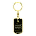 thumbnail image 4 of Trucker Prayer Stainless Steel or 18k Gold Premium Swivel Dog Tag Keychain, 4 of 10