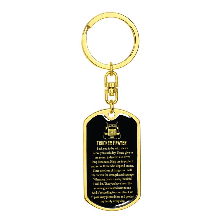 Keep Calm and Pray On - Military Dog Tag, Luggage Tag Metal Chain Necklace